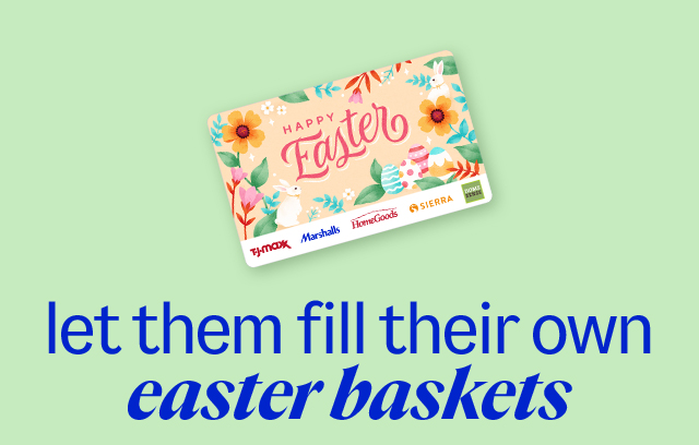 let them fill their own easter baskets. e-gift cards.